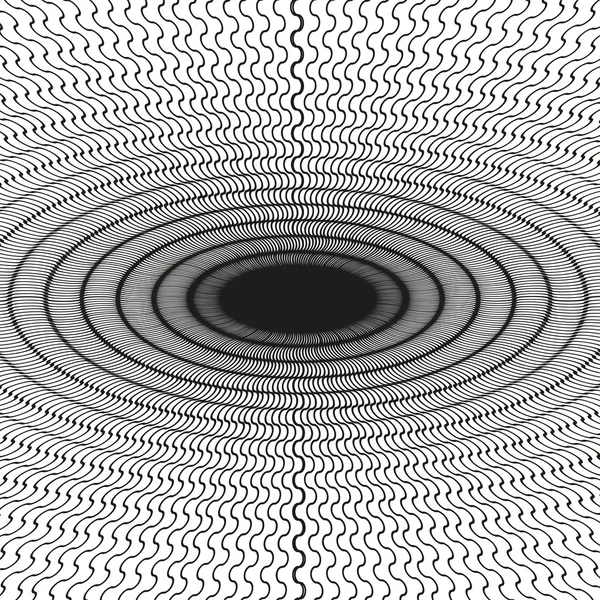 Abstraktes Muster. Vektorillustration. Schwarz-Weiß-Bild auf weißem Hintergrund. — Stockvektor