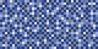 Farklı renkteki karelerden oluşan bir ızgara soyut, mozaik bir görsel etki yaratıyor..