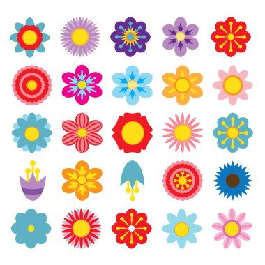 Çiçek çizgi film simgesi 