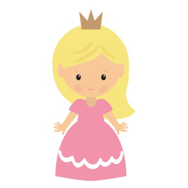 Prenses vektör çizim