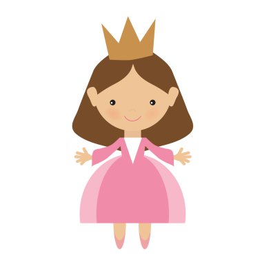 Prenses vektör çizim