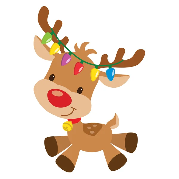 Christmas Reindeer Vector Cartoon Illustration Stock Vector Image by  ©Clipartlana #106192592