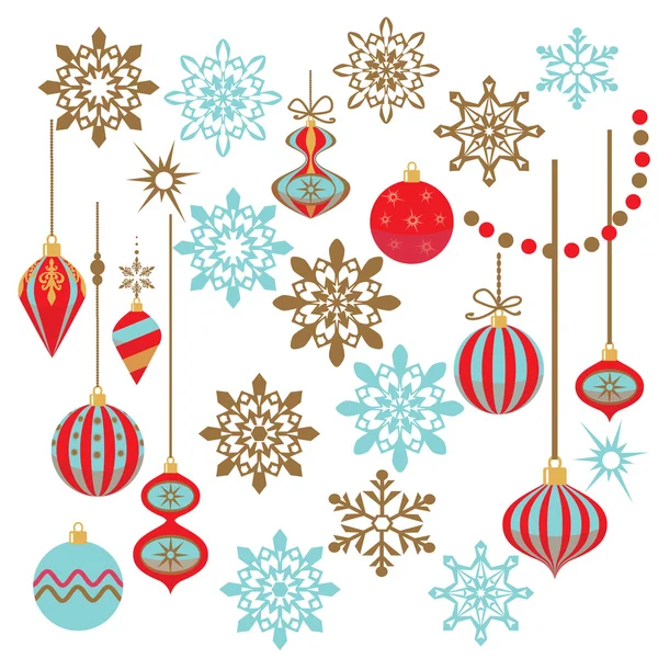 Christmas Decoration Vector Cartoon Illustration — Stock Vector