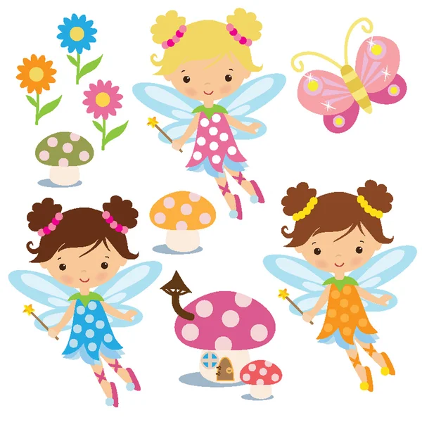 Fairy vector illustration — Stock Vector