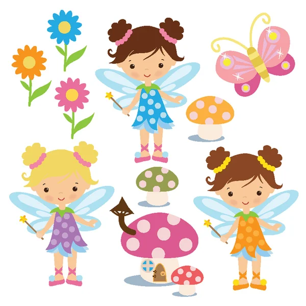 Fairy vector illustration — Stock Vector