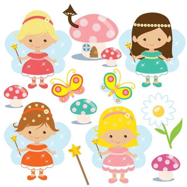 Fairy vectorillustratie — Stockvector