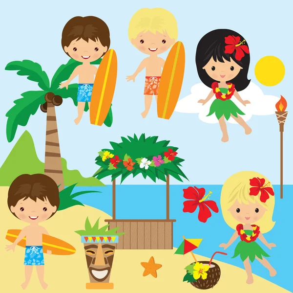 Hawaii vector illustration — Stock Vector