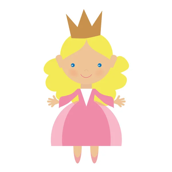 Princesa vector ilustración — Archivo Imágenes Vectoriales