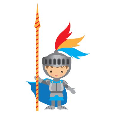 Ortaçağ şövalyesi çizimi