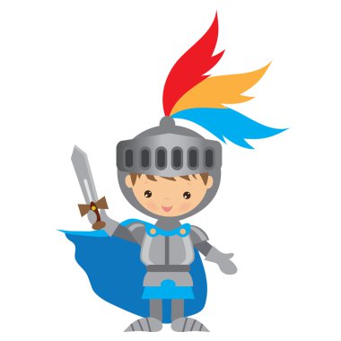 Ortaçağ şövalyesi çizimi