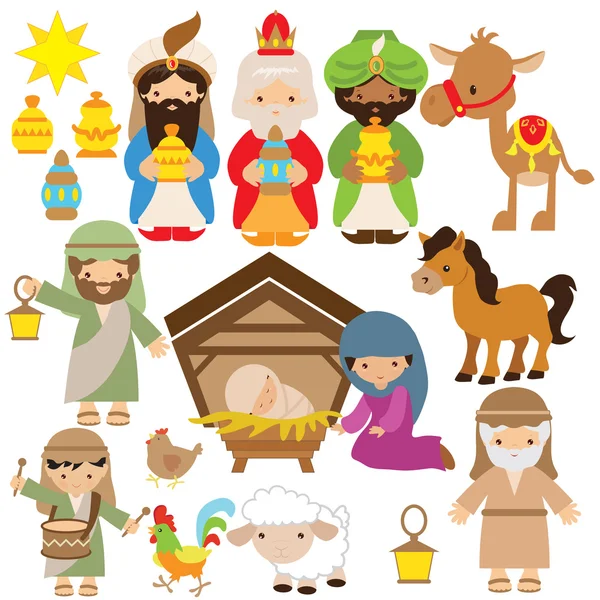 Nativity vectorillustratie — Stockvector