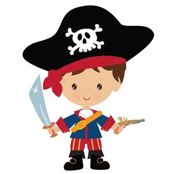 Cute pirate boy vector illustration Stock Vector by ©Clipartlana 106203546