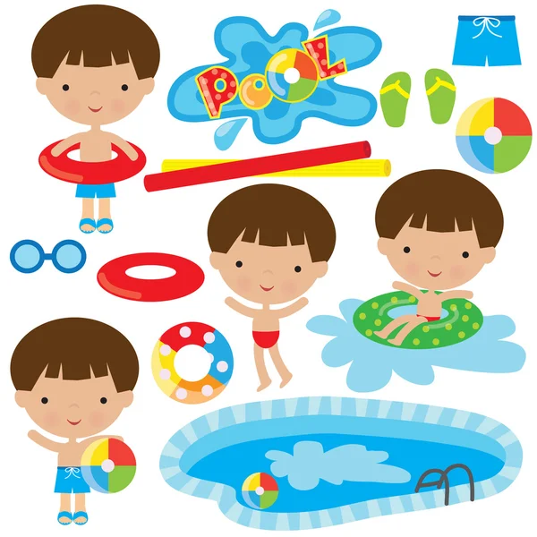 Pool vector illustration — Stock Vector