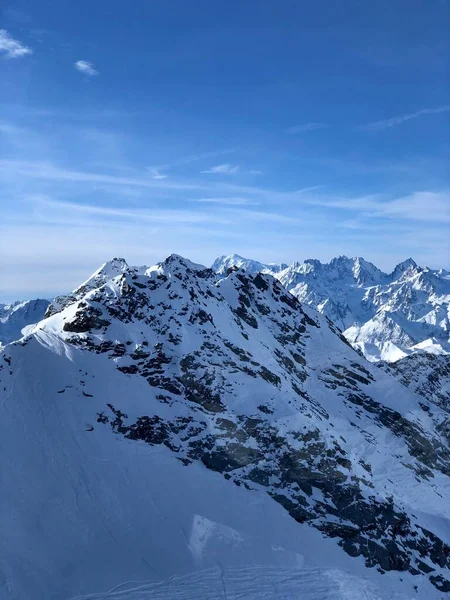Montagne Innevate Verbier Svizzera — Foto Stock