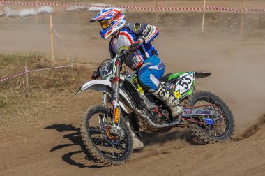 Motocross binici bir parça 