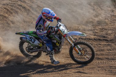 Motocross binici bir parça 