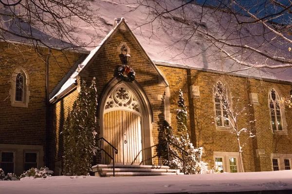 Toronto Kanada December 2020 Bakgrundsbelysning Belyser Royal York Road United — Stockfoto