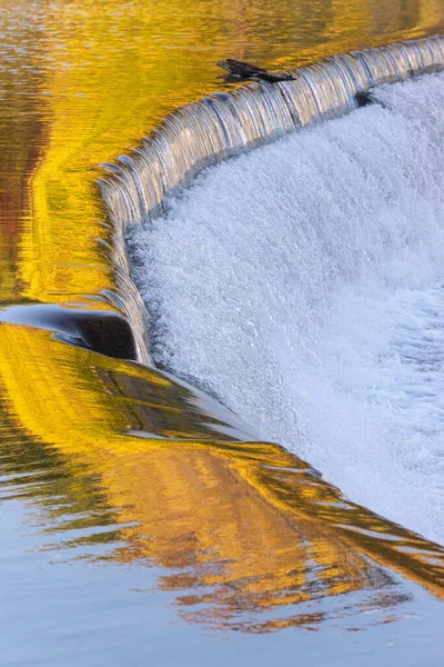 Barragem Moinho Velho Rio Humber Outono Toronto Ontário Canadá — Fotografia de Stock