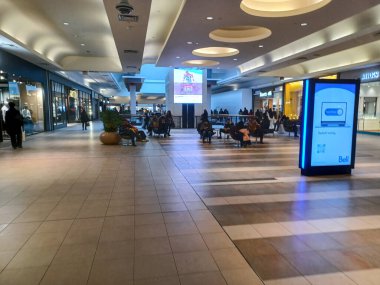Toronto, ON, Canada - October 4, 2025: Inside view at the CF Fairview outlet shopping mall in Toronto