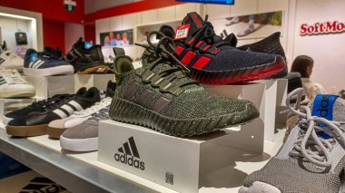 Toronto, ON, Canada - October 5, 2025: Interior view of the American shoe store in Canada.