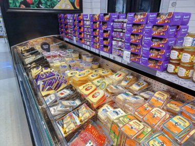 Toronto, ON, Canada - October 5, 2025: View of the deli and cheese department in the Canadian store.