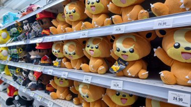 Toronto, ON, Canada - October 5 27, 2025: View the shelves with the toys in the Toys R Us store in Canada