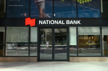 Toronto, ON, Kanada - 30 Ağustos 2025: Kanada Ulusal Bankası logosu.