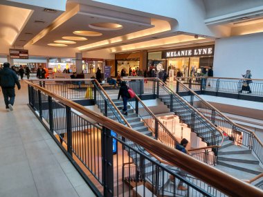 Toronto, ON, Canada - October 4, 2025: Inside view at the CF Fairview outlet shopping mall in Toronto
