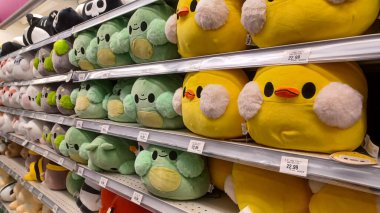 Toronto, ON, Canada - October 5 27, 2025: View the shelves with the toys in the Toys R Us store in Canada