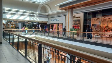 Toronto, ON, Canada - October 4, 2025: Inside view at the CF Fairview outlet shopping mall in Toronto