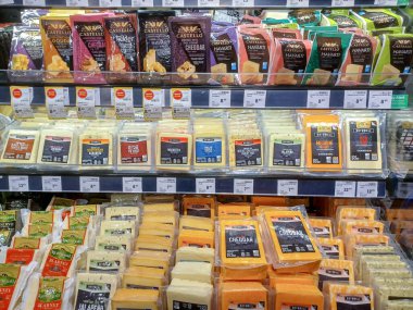 Toronto, ON, Canada - October 5, 2025: View of the deli and cheese department in the Canadian store.