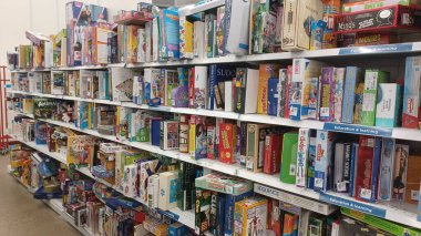 Toronto, ON, Canada - November 27, 2024: View of the book department in Value Village second-hand store.