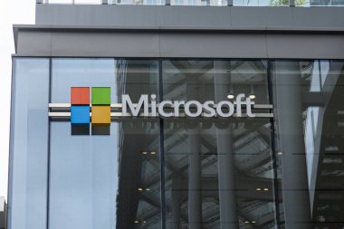 Toronto, ON, Kanada - 10 Eylül 2025: Microsoft Corporation 'ın logosuna bakın.