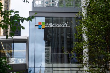 Toronto, ON, Kanada - 10 Eylül 2025: Microsoft Corporation 'ın logosuna bakın.