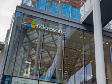 Toronto, ON, Kanada - 10 Eylül 2025: Microsoft Corporation 'ın logosuna bakın.