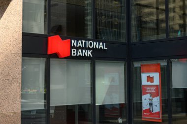 Toronto, ON, Kanada - 30 Ağustos 2025: Kanada Ulusal Bankası logosu.