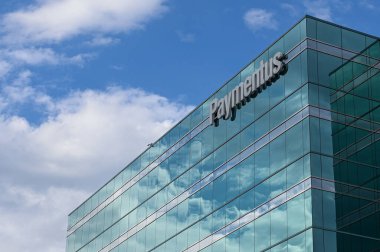 Toronto, ON, Kanada 20 Temmuz 2025: Kanada 'daki Montreal BMO Bankası' nın logosu ve markası..