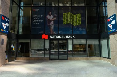 Toronto, ON, Kanada - 30 Ağustos 2025: Kanada Ulusal Bankası logosu.
