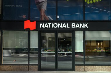 Toronto, ON, Kanada - 30 Ağustos 2025: Kanada Ulusal Bankası logosu.
