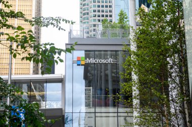 Toronto, ON, Kanada - 10 Eylül 2025: Microsoft Corporation 'ın logosuna bakın.
