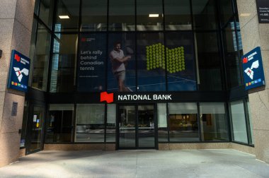 Toronto, ON, Kanada - 30 Ağustos 2025: Kanada Ulusal Bankası logosu.