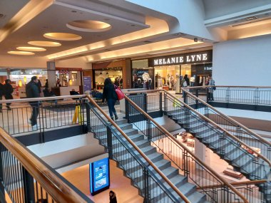 Toronto, ON, Canada - October 4, 2025: Inside view at the CF Fairview outlet shopping mall in Toronto