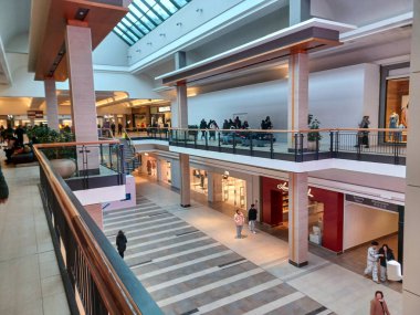 Toronto, ON, Canada - October 4, 2025: Inside view at the CF Fairview outlet shopping mall in Toronto