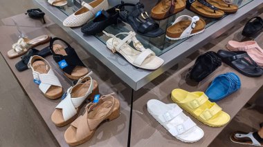 Toronto, ON, Canada - October 5, 2025: Interior view of the American shoe store in Canada.