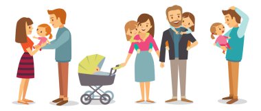 Aile ve çocuklar. Çizgi film