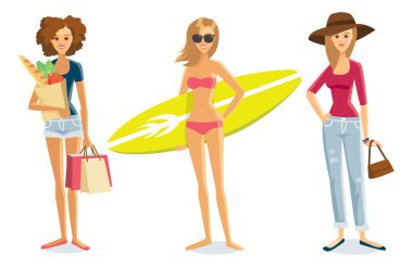 Kişi - düz illüstrasyon