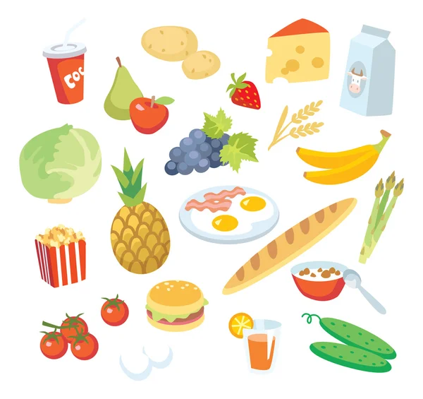 निरोगी अन्न स्पष्टीकरण — स्टॉक व्हेक्टर