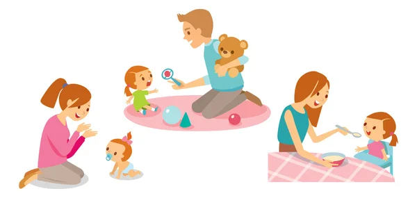 Set of baby care — Stock Vector