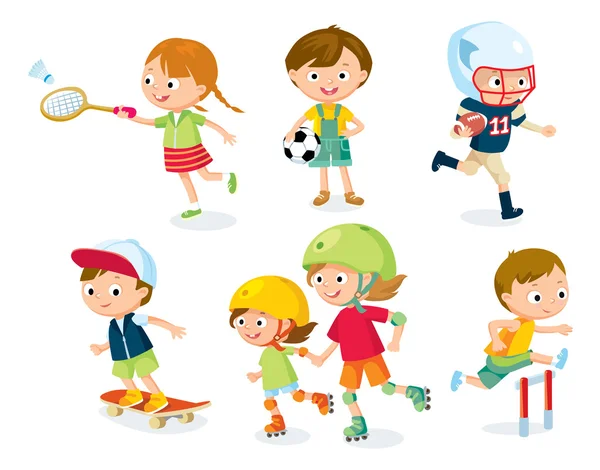 Sport for kids illustration — Stock Vector