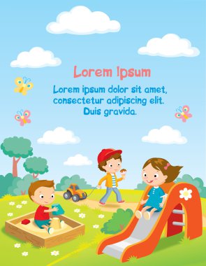 çocuklar oyun alanında oyun